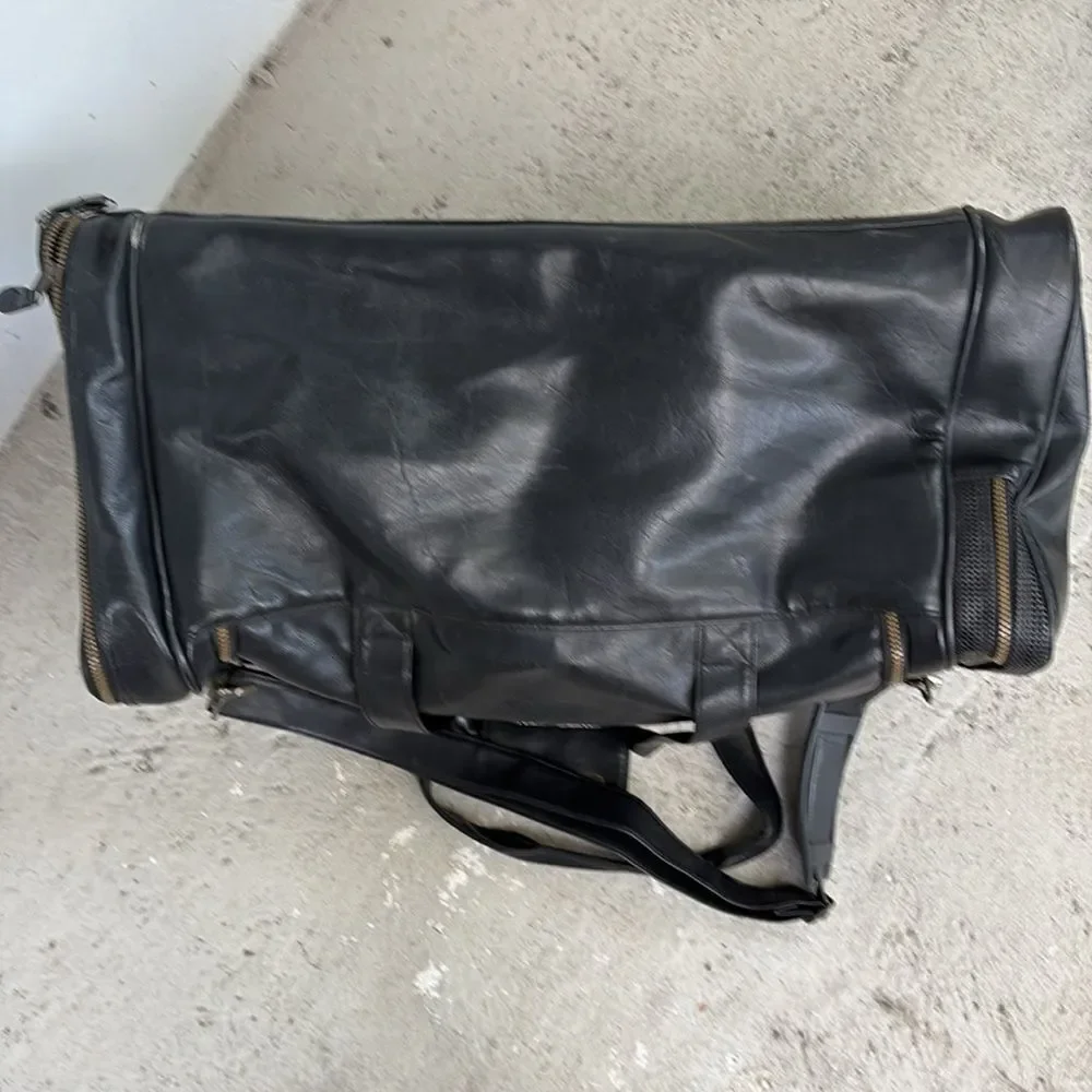 Vintage Lamborghini leather travel bag
